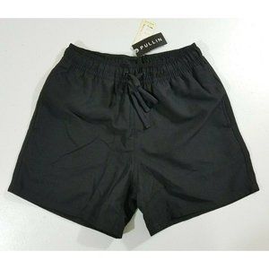 Pullin Pull-In Jam Jack Mens Lined Swim Trunks Sz Small - Black